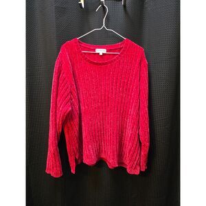 Kim Rogers Red Womans Xl Large sweater
